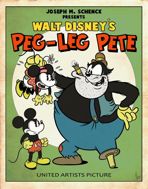 Pete (also called Peg Leg Pete, [lower-alpha 2] Bad Pete and Black Pete, [6] among other names) is a cartoon character created by Walt Disney and Ub Iwerks of The Walt Disney Company.Pete is traditionally depicted as the villainous arch-nemesis of Mickey Mouse, and was made notorious for his repeated attempts to kidnap Minnie Mouse.Pete is the oldest …